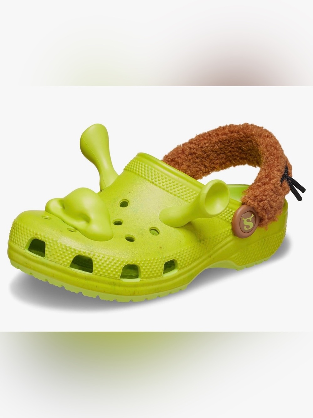 CROCS DREAM WORKS SHREK Lime Punch Unisex-Child Classic Clogs Size 5 Junior Kids